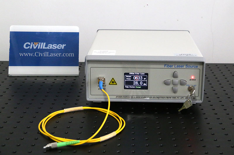 DFB laser L-band 1565nm~1570nm 10mW~1000mW SM فايبر ليزر LCD Desktop type